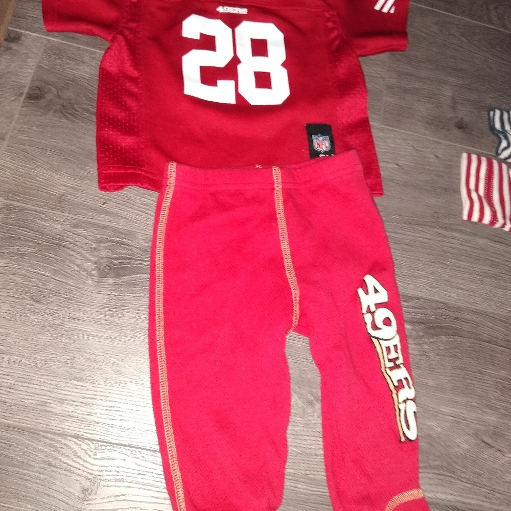 San Francisco 49ers NFL jersey + pants 3-6 month